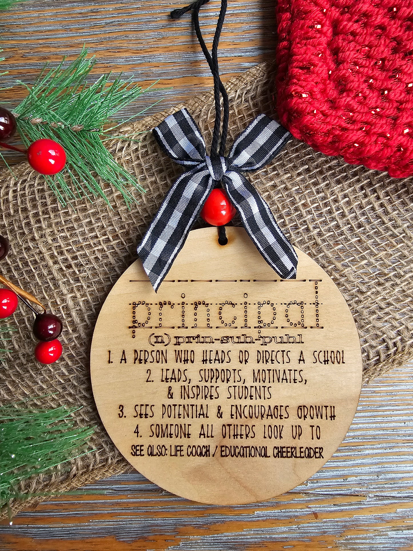 School Support Staff Ornaments - Parapro, Principal, Librarian, Secretary