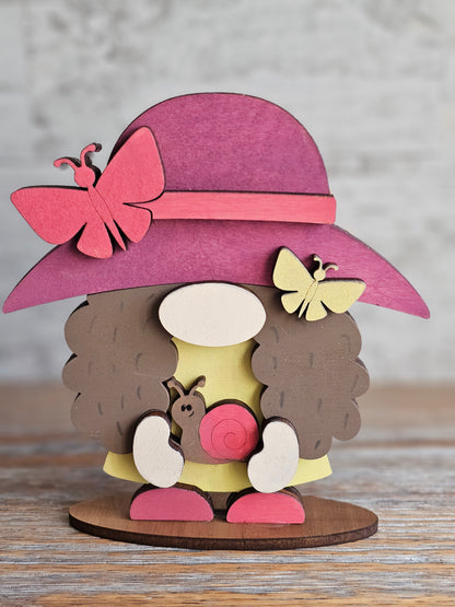Butterfly & Snail Gnome