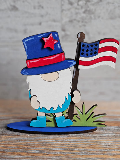 4th of July American Flag Gnome