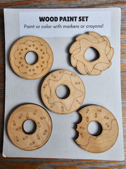 Donut Wood Paint Set
