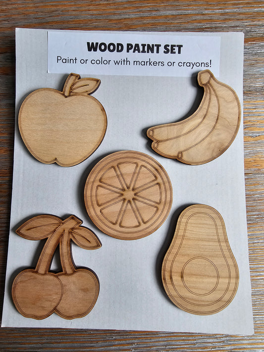 Fruit Wood Paint Set #2