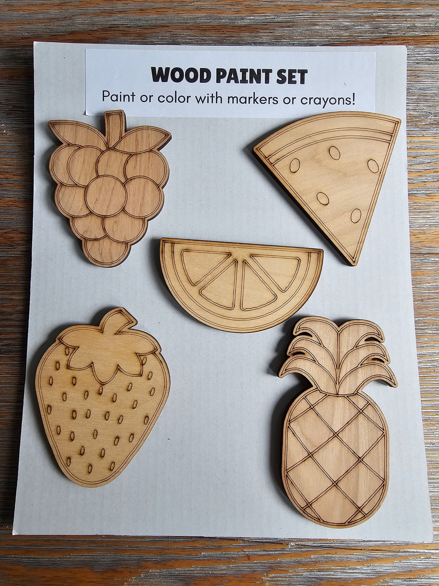Fruit Wood Paint Set
