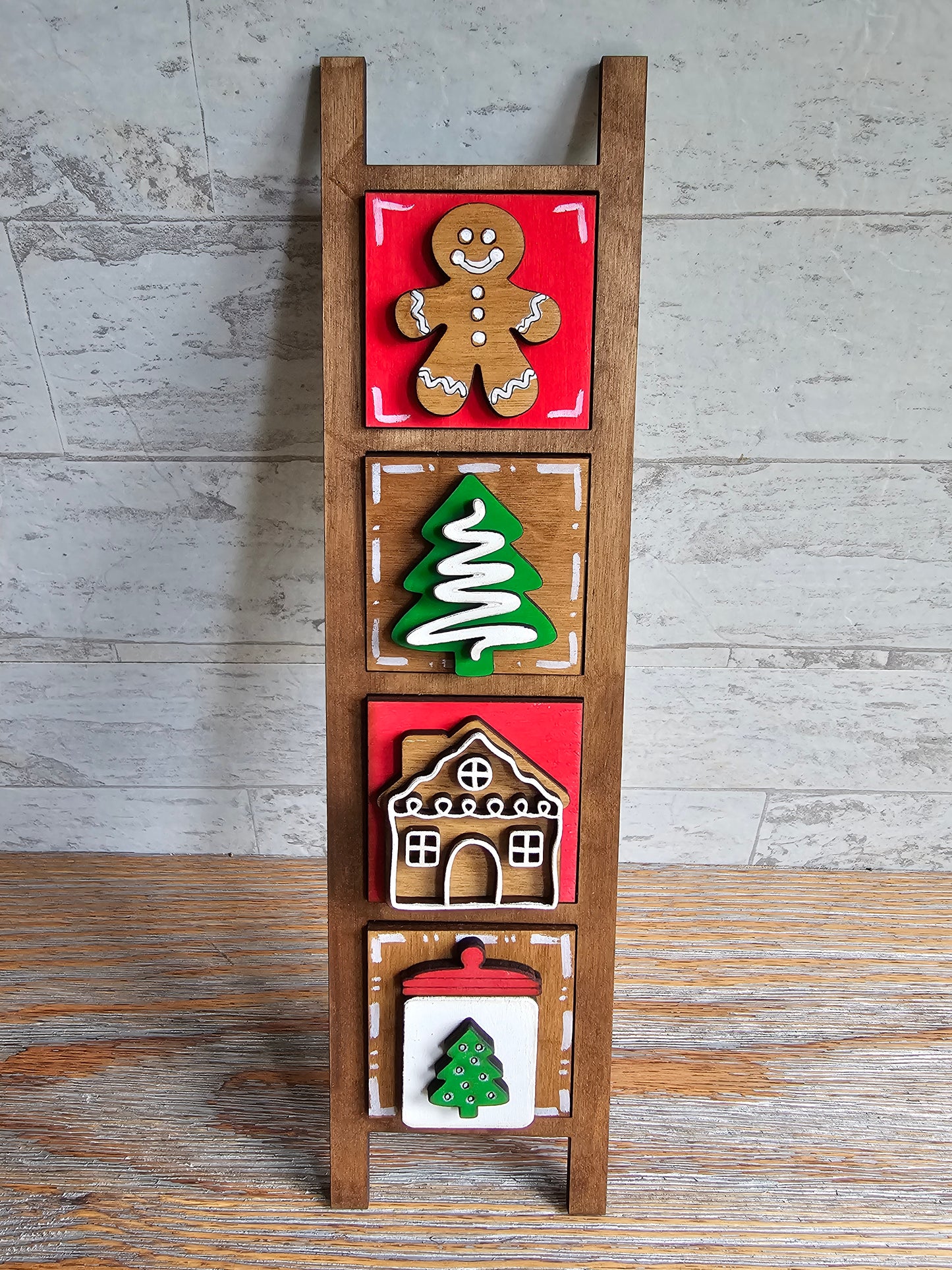 Gingerbread Interchangeable Tile Set - Set of 4
