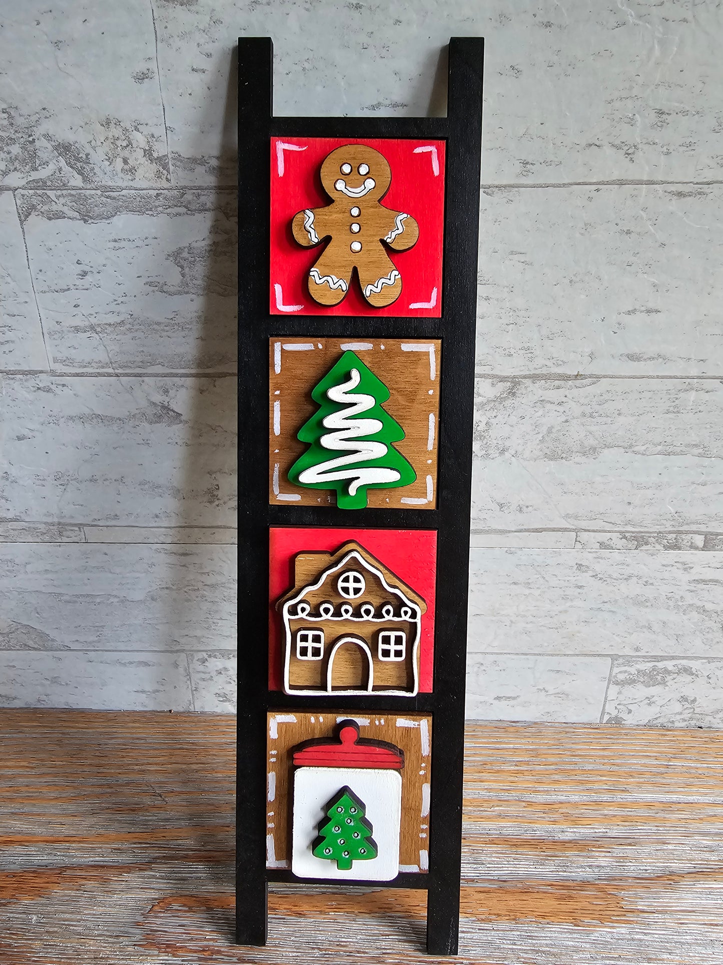 Gingerbread Interchangeable Tile Set - Set of 4