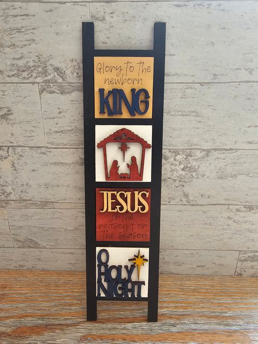 Nativity Christmas Interchangeable Tile Set - Set of 4
