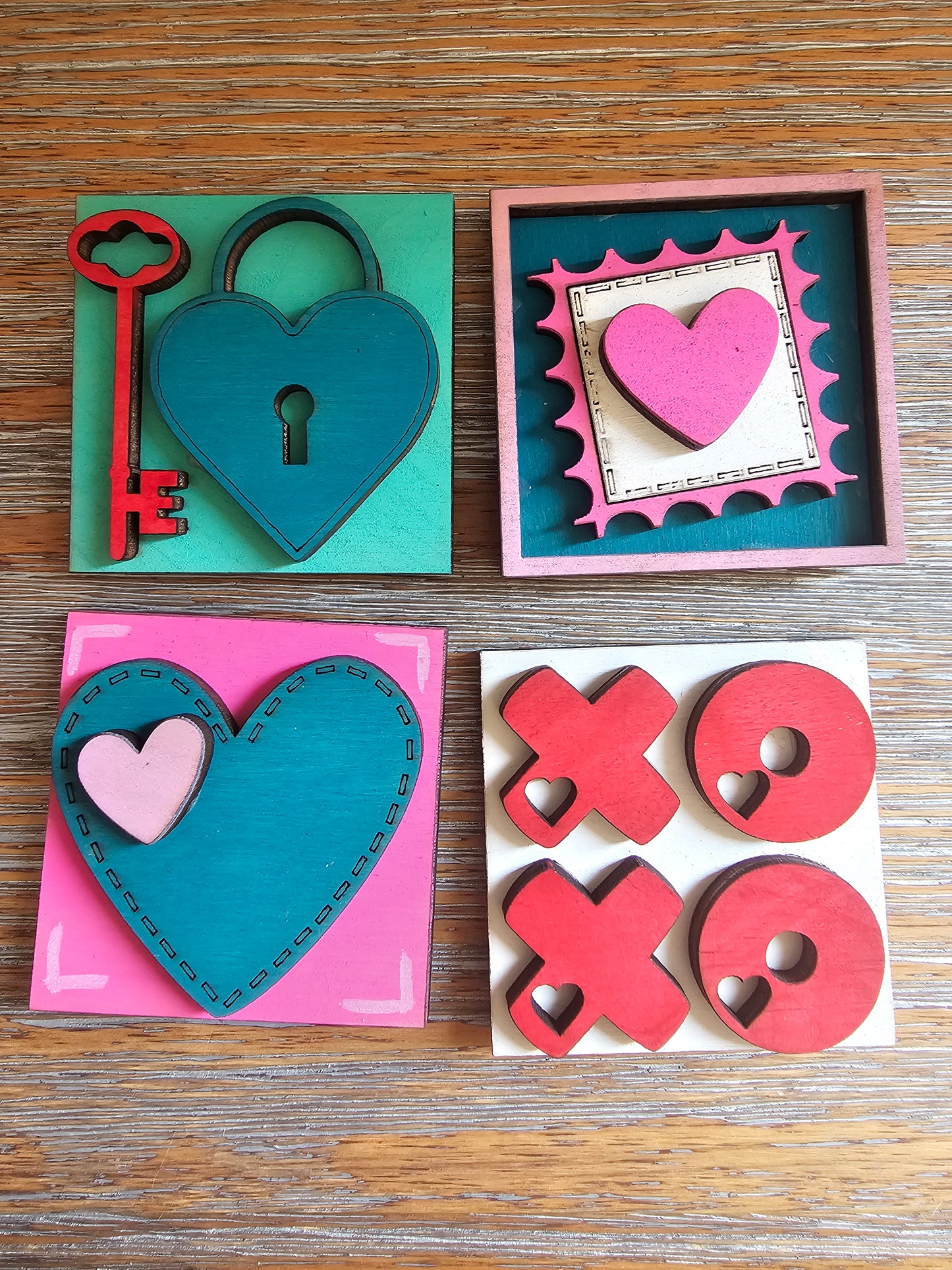 Valentine's Day Interchangeable Tile Set - Set of 4