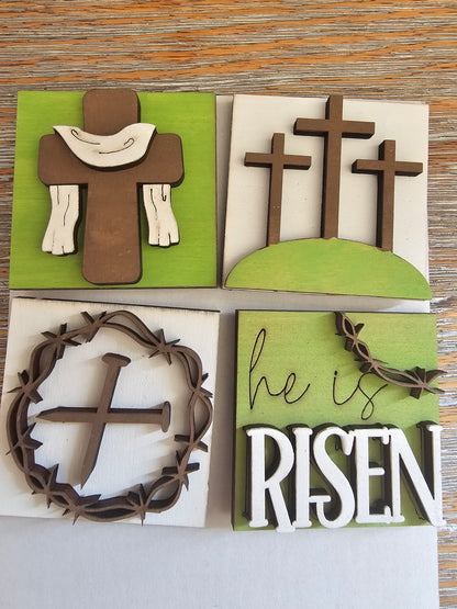Religious Easter Interchangeable Tile Set - Set of 4