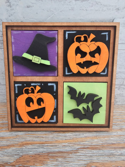 Halloween Interchangeable Tile Set - Set of 4