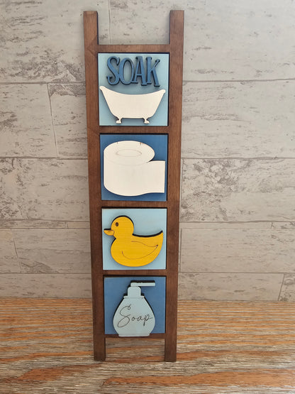 Bathroom Interchangeable Tile Set - Set of 4