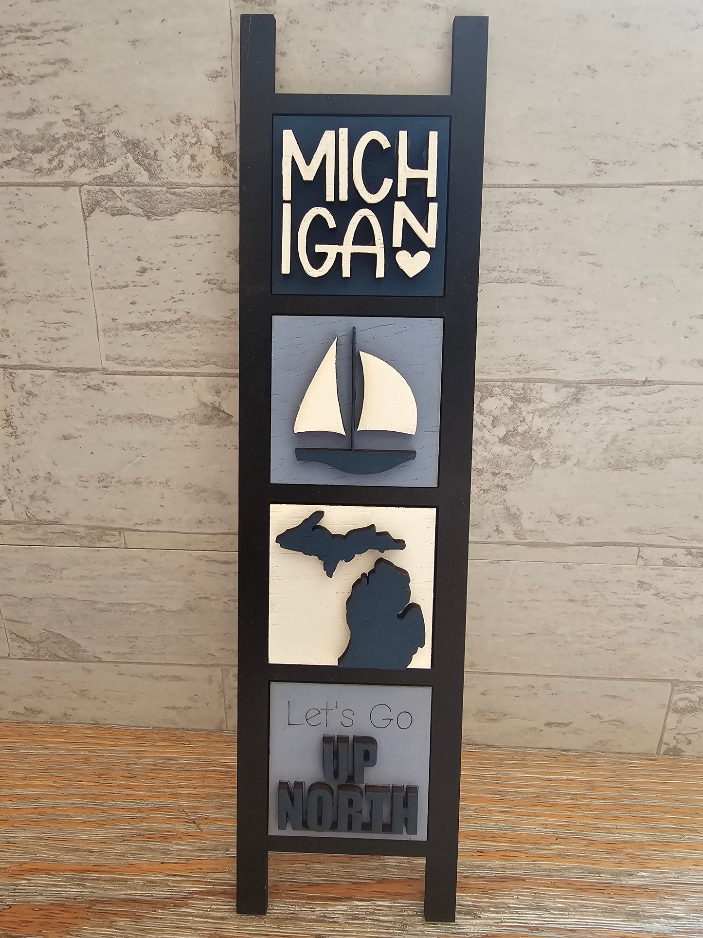 Michigan Themed Interchangeable Tile Set - Set of 4