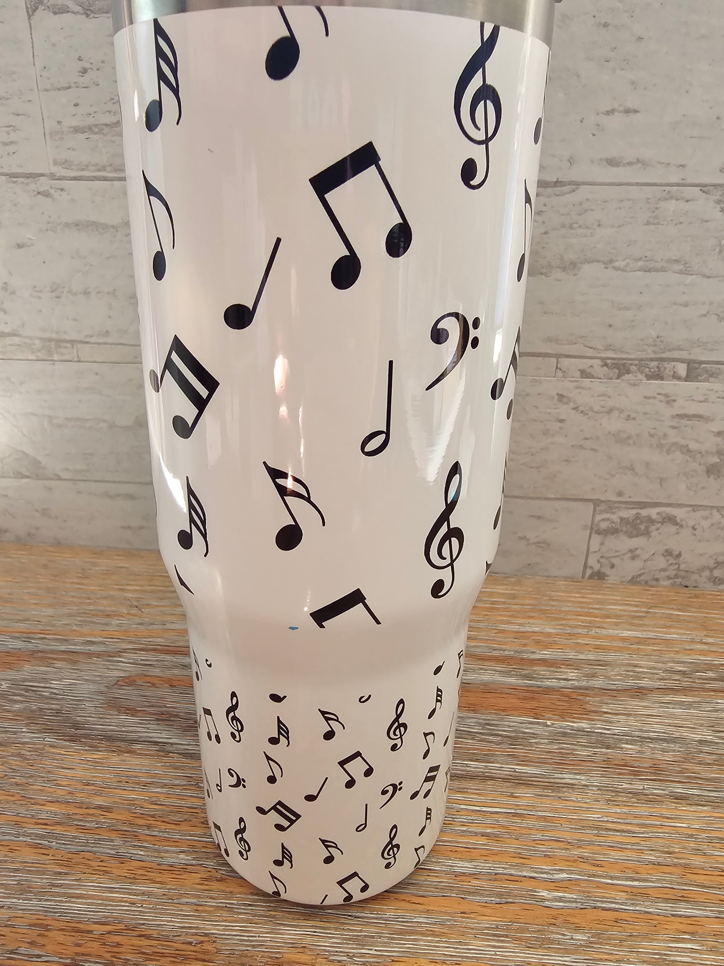 30 oz Music Notes Water Bottle