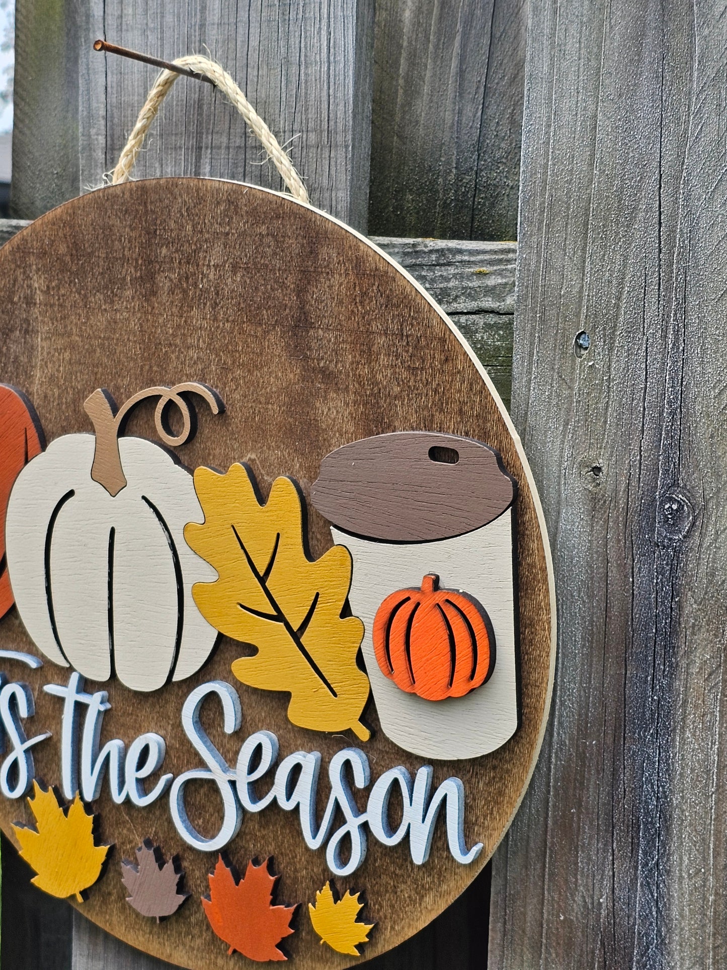 Tis the Season Fall Door Sign