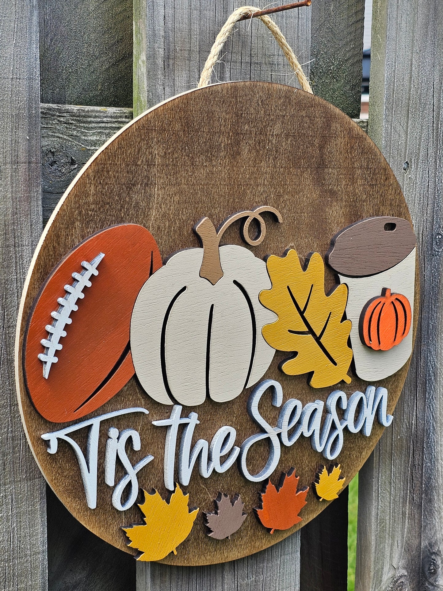 Tis the Season Fall Door Sign