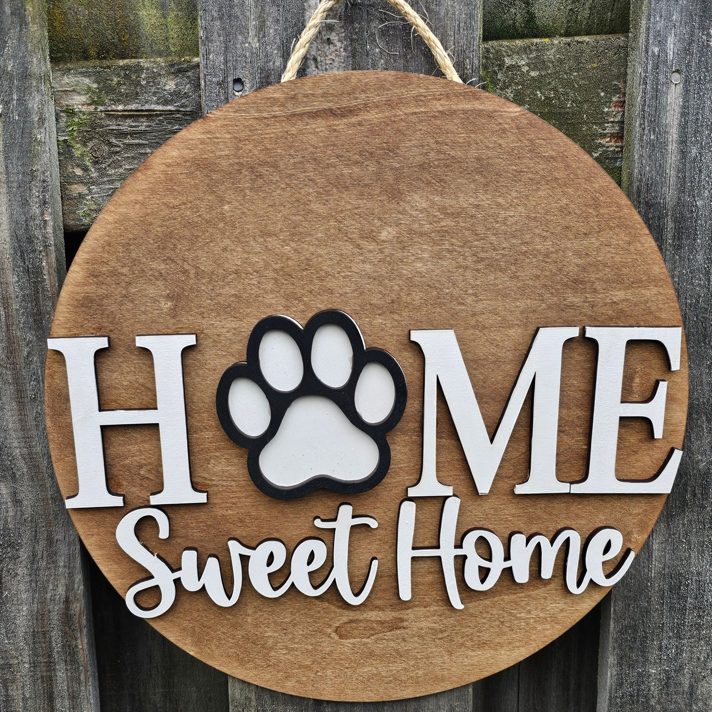 Paw Print Interchangeable Piece - for Interchangeable Door Sign