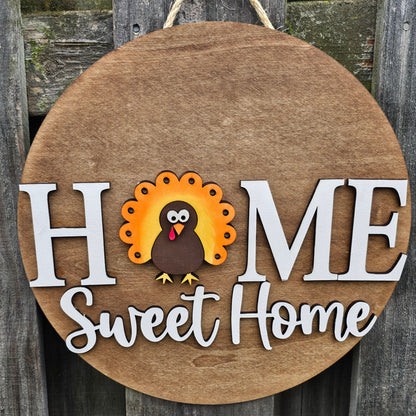 Thanksgiving Turkey Interchangeable Piece - for Interchangeable Door Sign