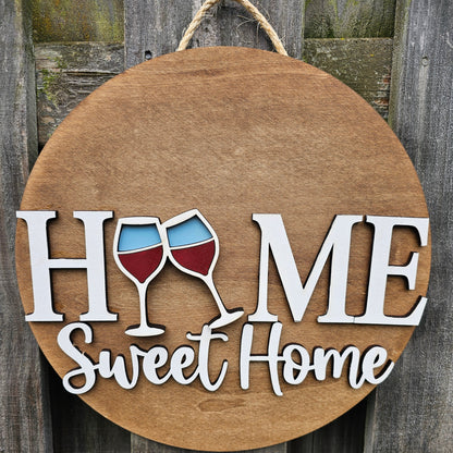 Wine Glasses Interchangeable Piece - for Interchangeable Door Sign