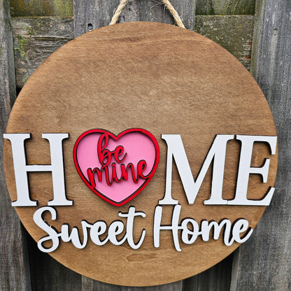 Valentine's Day "Be Mine" Interchangeable Piece - for Interchangeable Door Sign