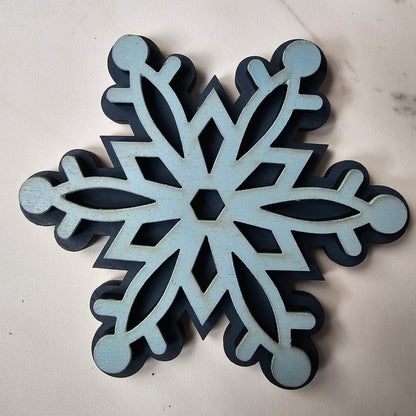 Snowflake Interchangeable Piece - for Interchangeable Door Sign