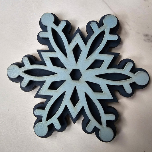 Snowflake Interchangeable Piece - for Interchangeable Door Sign