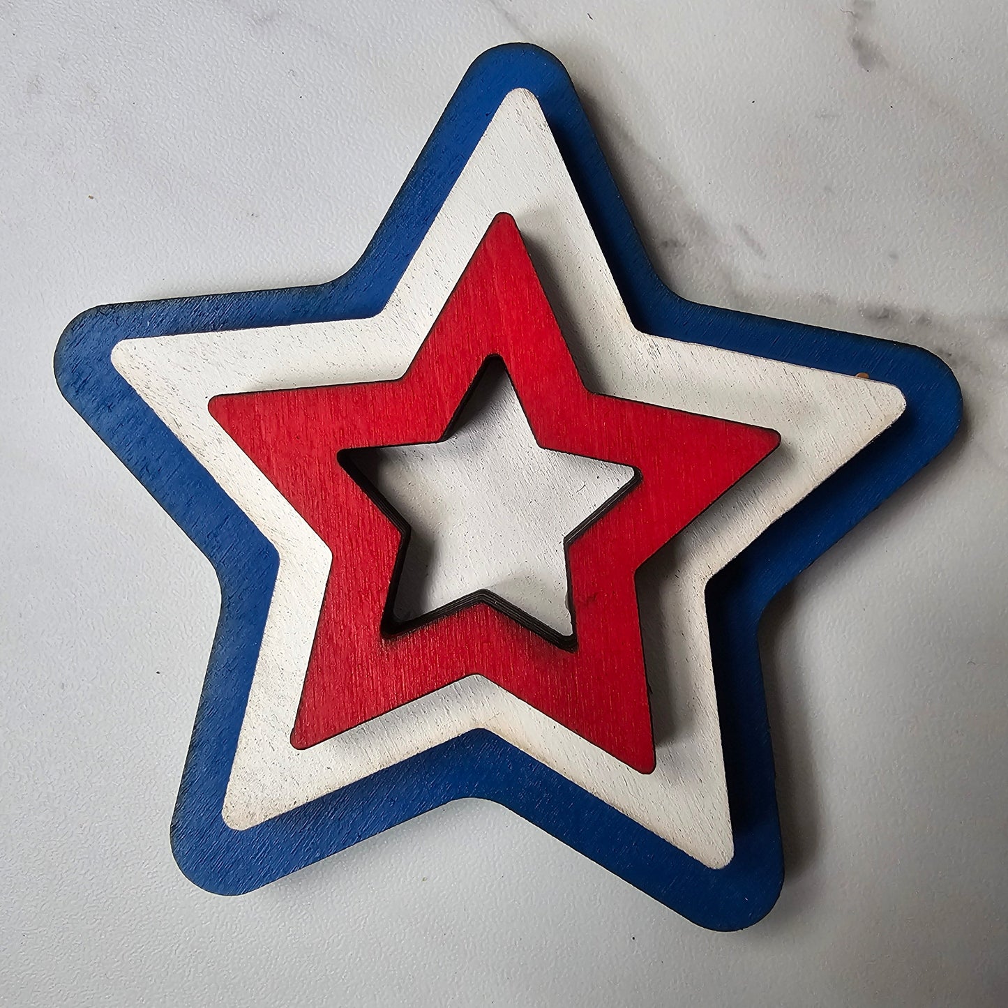 Patriotic Star Interchangeable Piece - for Interchangeable Door Sign