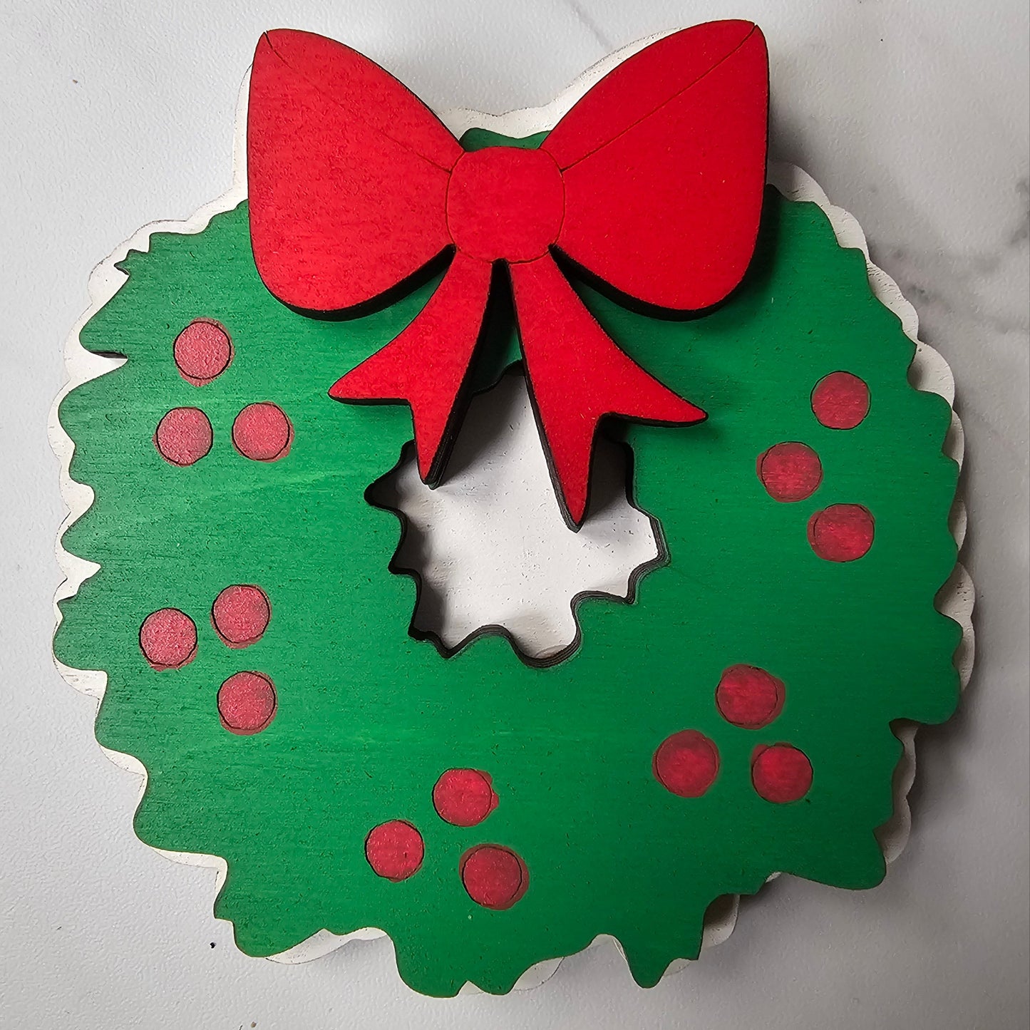 Christmas Wreath Interchangeable Piece - for Interchangeable Door Sign