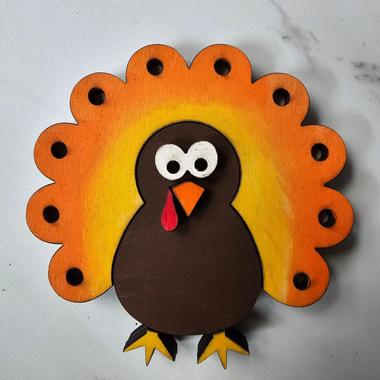 Thanksgiving Turkey Interchangeable Piece - for Interchangeable Door Sign