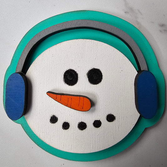 Snowman Interchangeable Piece - for Interchangeable Door Sign