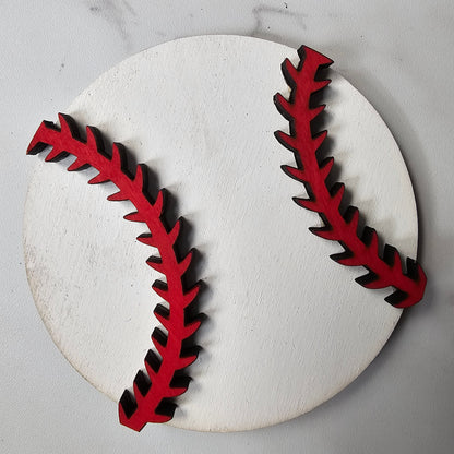 Baseball Interchangeable Piece - for Interchangeable Door Sign