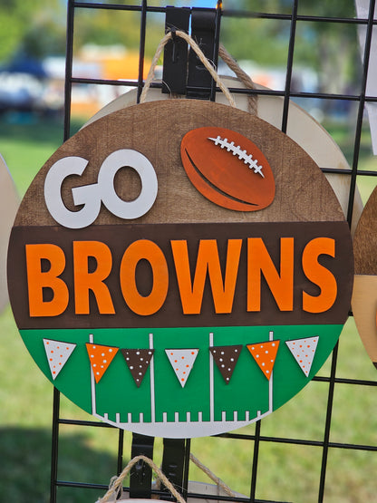 Team Spirit Football Sign - Customizable!