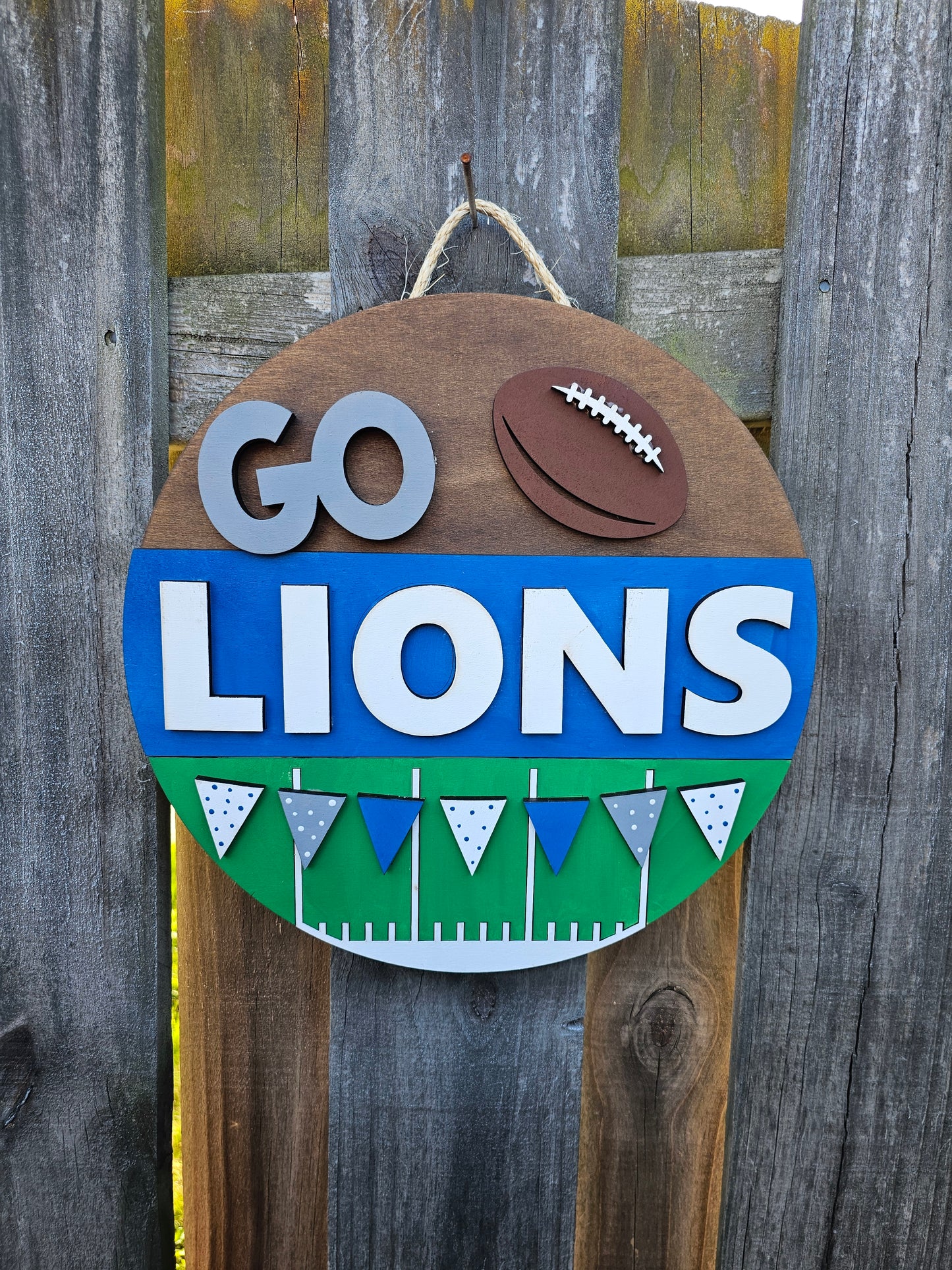 Team Spirit Football Sign - Customizable!