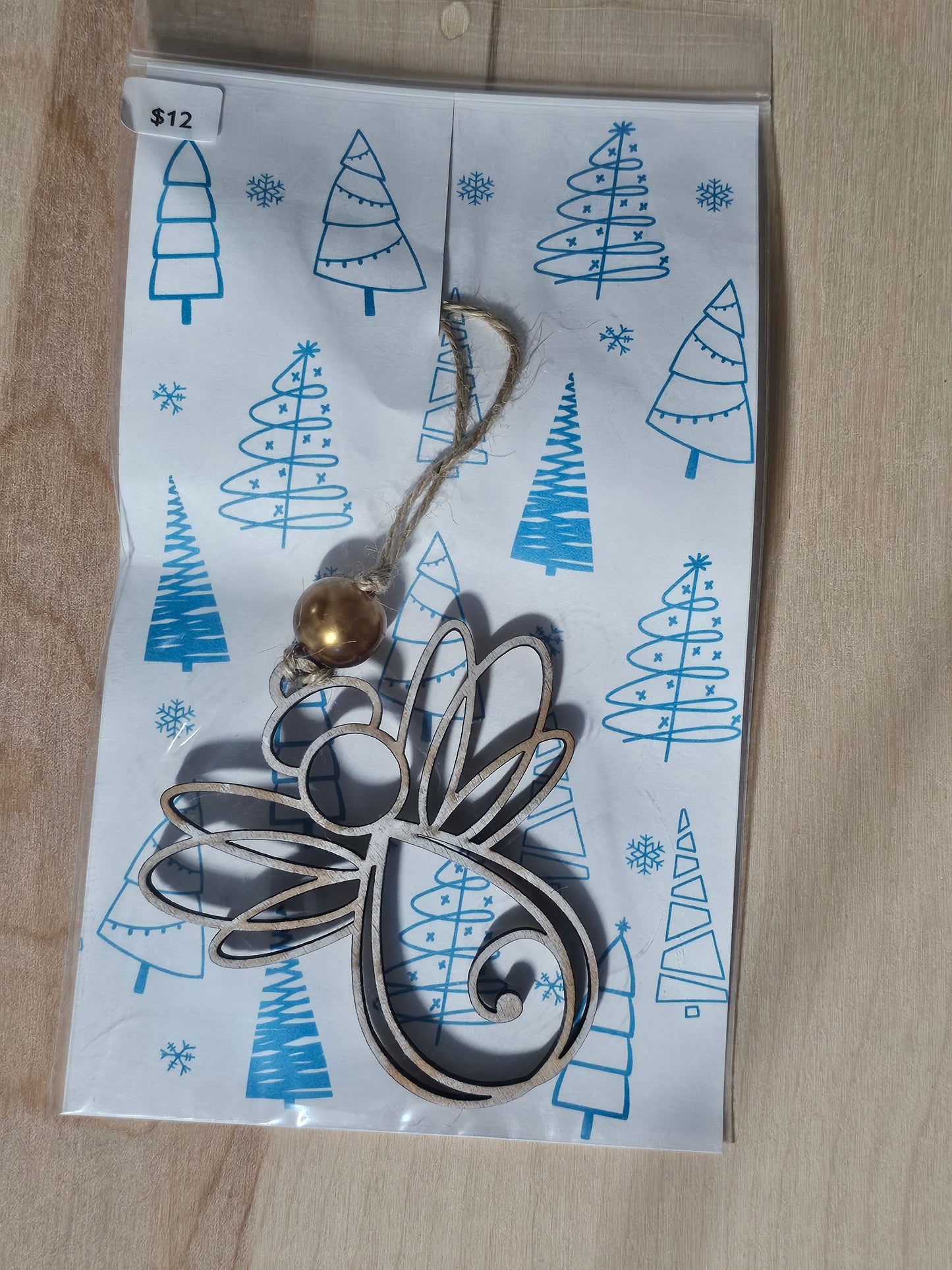 Angel Wood Ornament - READY TO SHIP