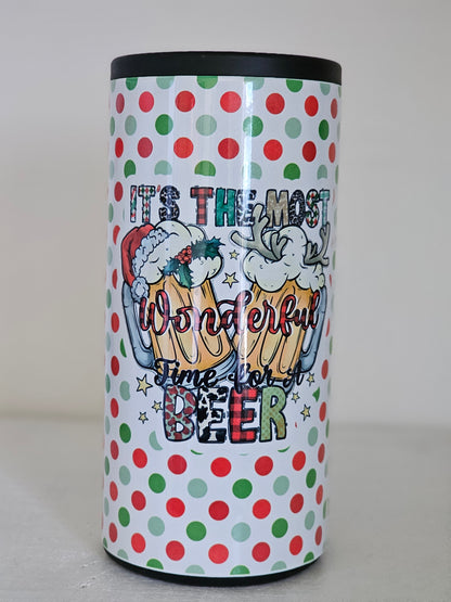 Most Wonderful Time for a Beer - Skinny Can Cooler