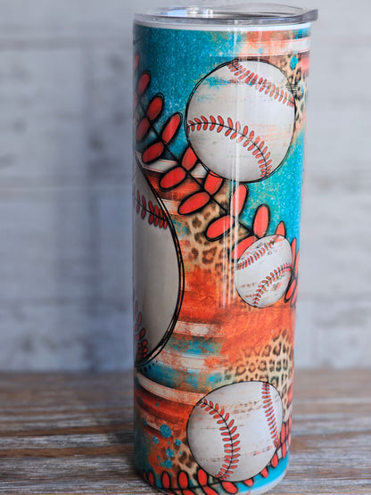 Baseball Leopard - 20 oz Stainless Steel Tumbler