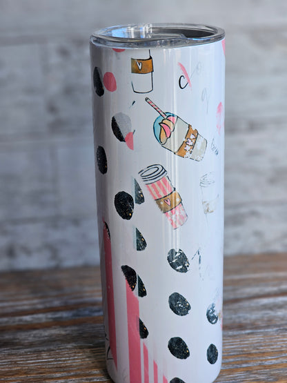 Be Caffeinated - 20 oz Stainless Steel Tumbler