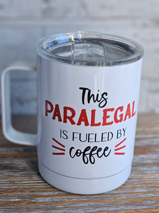 Paralegal - Metal Mug with Plastic Lid