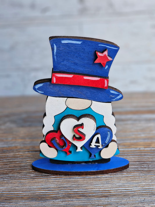 USA Girl Gnome - READY TO SHIP