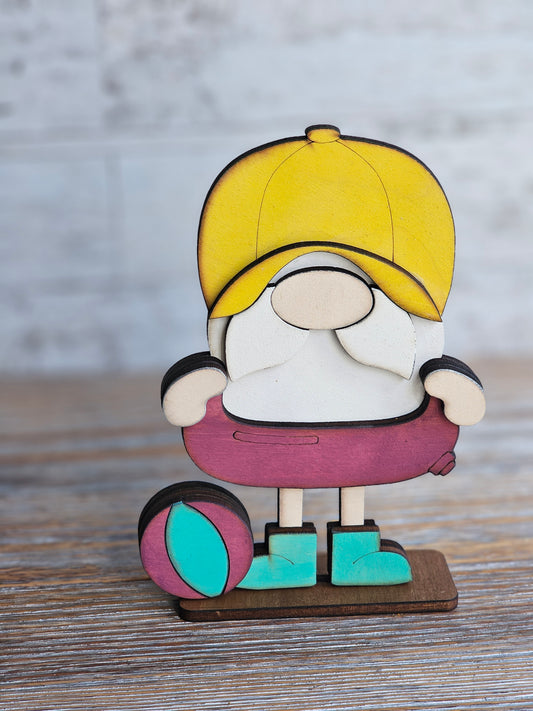 Beach Ball Male Gnome - READY TO SHIP