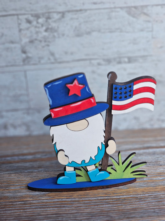 American Flag Gnome - READY TO SHIP