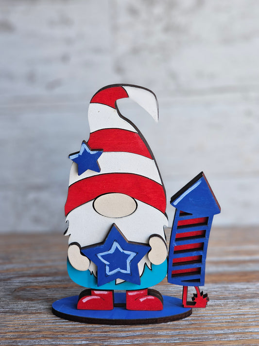 Fire Cracker Gnome - READY TO SHIP