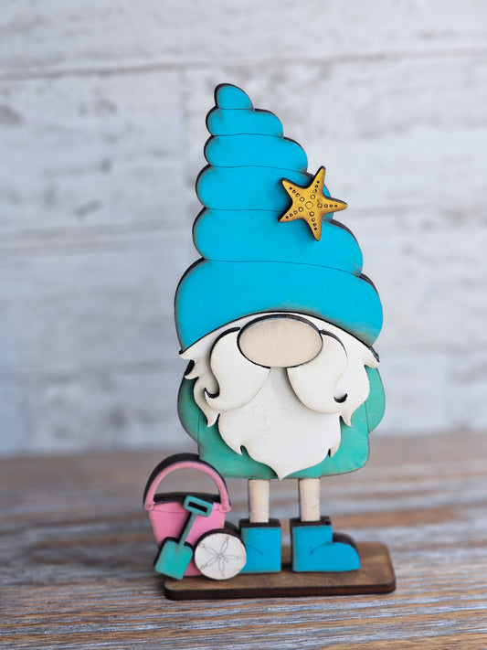 Beach Pail Gnome - READY TO SHIP