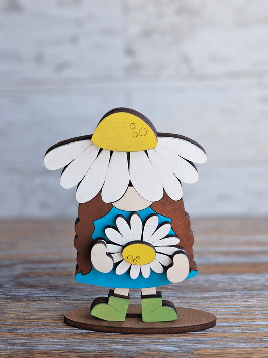 Daisy Girl Gnome - READY TO SHIP