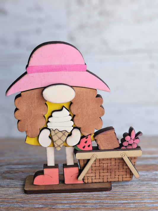Picnic Gnome - READY TO SHIP