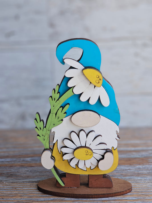 Daisy Boy Gnome - READY TO SHIP