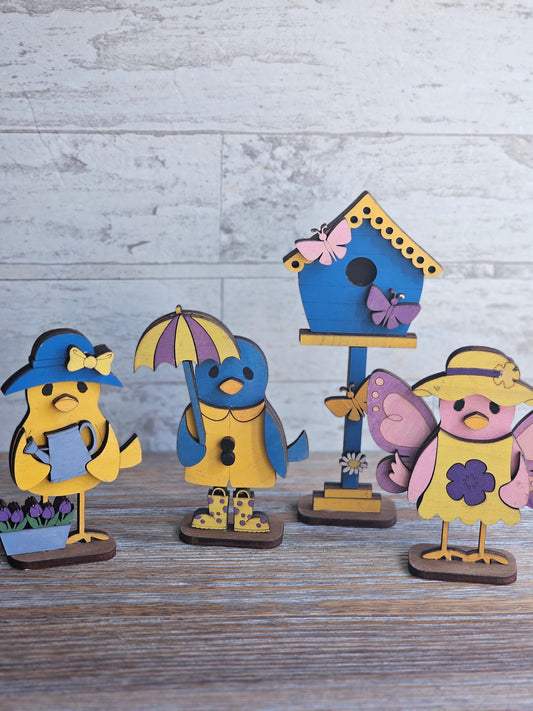 Bird Figurine Set - READY TO SHIP