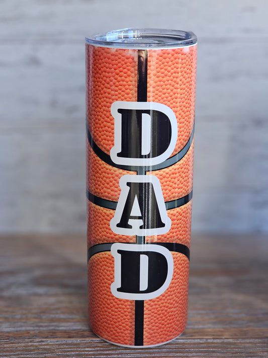 Basketball Dad - 20 oz Stainless Steel Tumbler