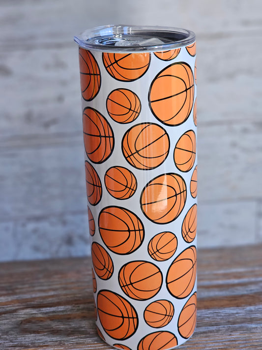 Basketball - 20 oz Stainless Steel Tumbler