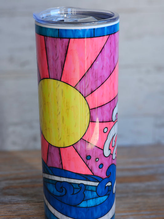 Stained Glass Look - 20 oz Stainless Steel Tumbler