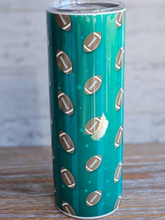 Footballs - 20 oz Stainless Steel Tumbler