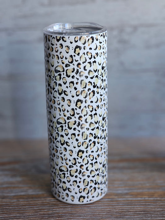 Small Leopard Print - 20 oz Stainless Steel Tumbler