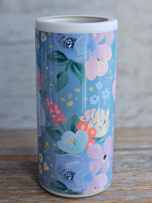 Floral - Skinny Can Cooler
